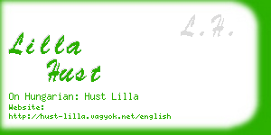 lilla hust business card